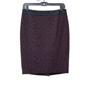 🌟70% OFF 🌟NEW🌟Loft🌟Burgundy Lace Skirt Brand New with No Tag